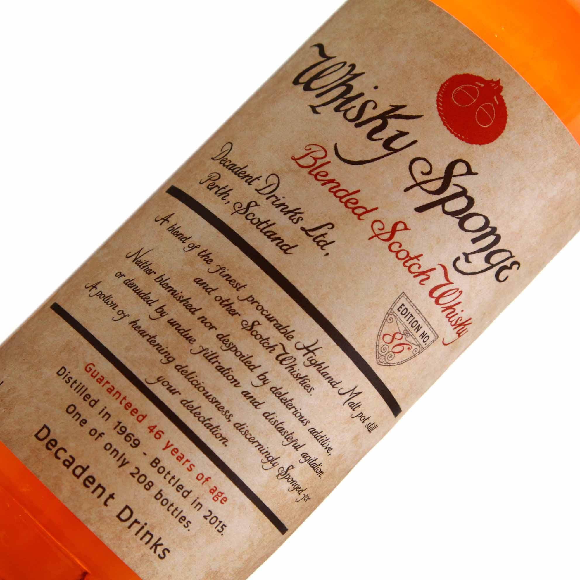 Whisky Sponge Edition No.86 46 Year Old Blended Scotch Whisky Sponge Edition No.86 46 Year Old Blended Scotch